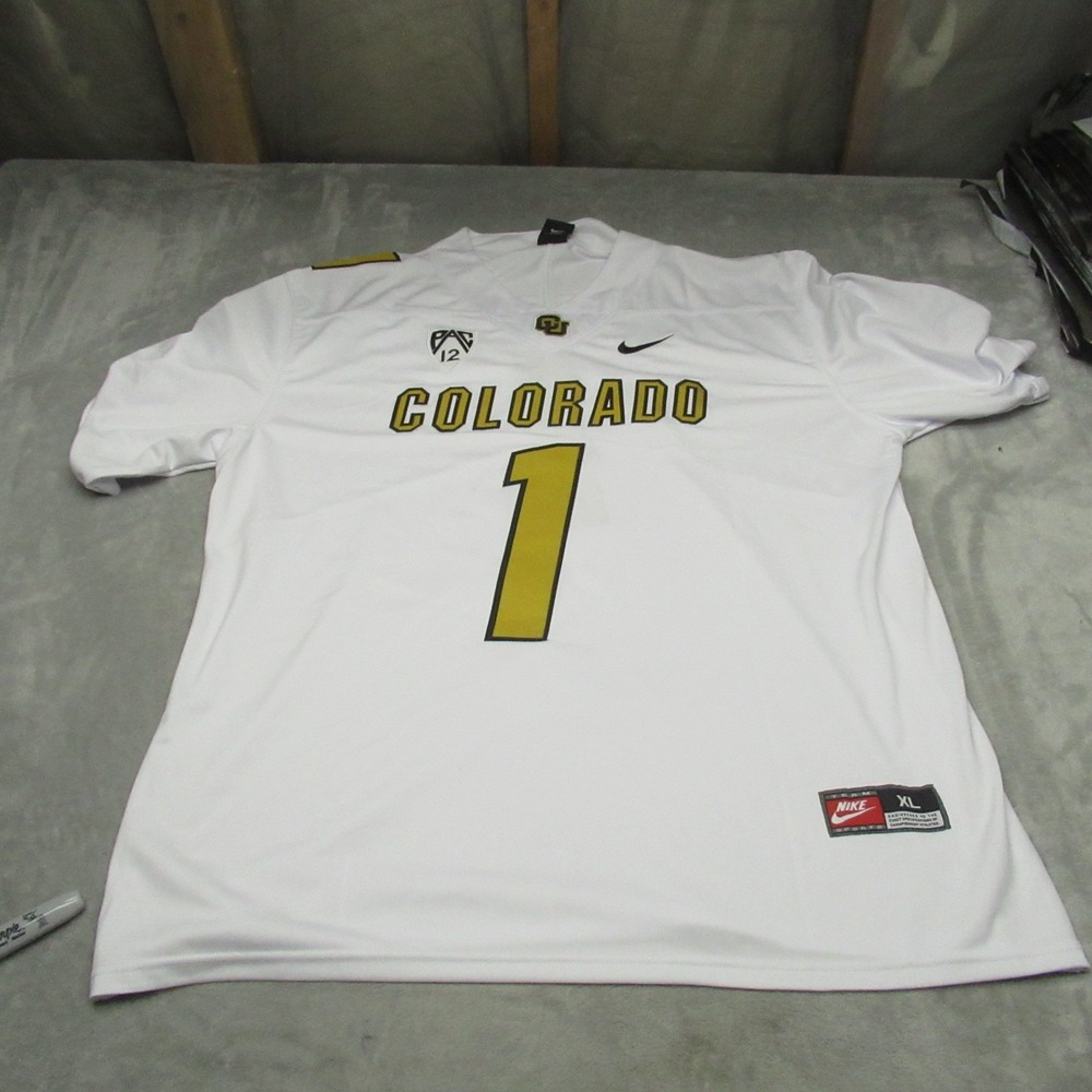Colorado Buffaloes Jersey Men XL Nike White McClain 1 Football Collegiate Sports